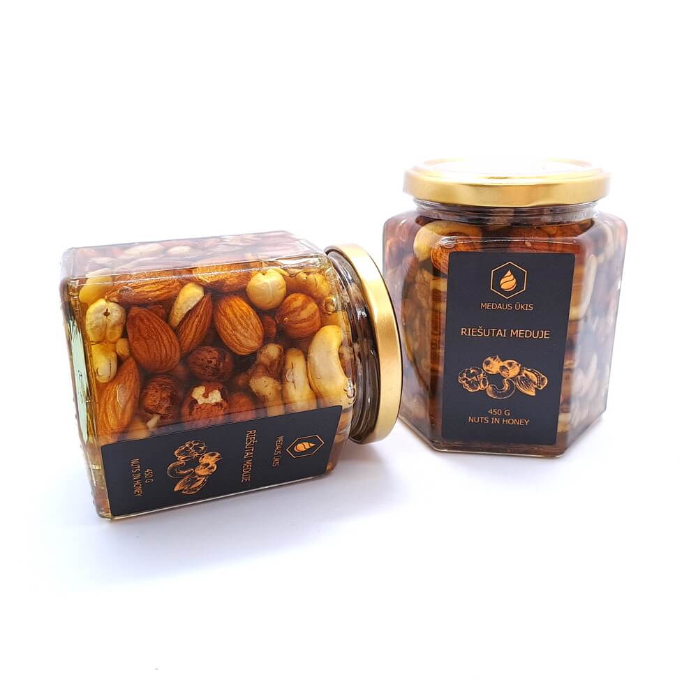 Assorterte nøtter i honning 450g